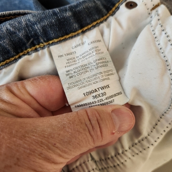 Wrangler Athletic Fit Jeans Mens,  sz 36 - Picture 5 of 7